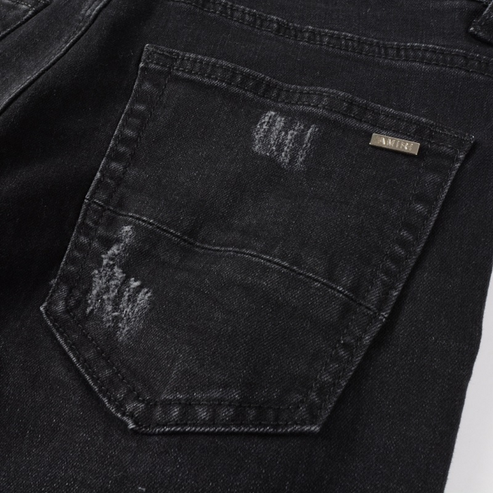 Luxuriöse Amiri Paint Splatter Jeans für Herren – Distressed Streetwear Denim
