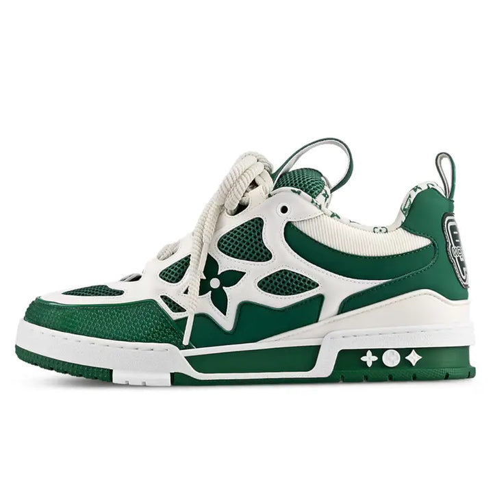 Louis Vuitton Skate Grün Sneakers – Luxuriöse Designer-Schuhe mit ikonischem Monogramm-Muster
