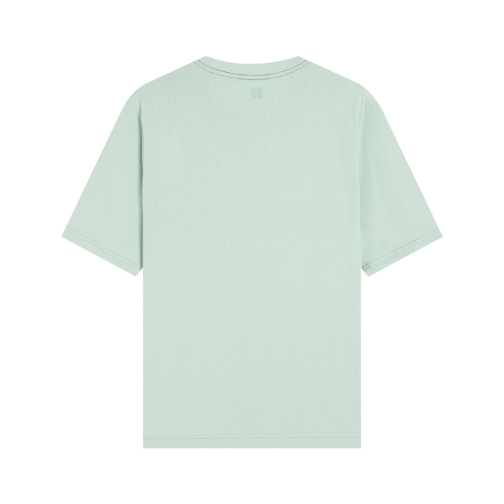 AMI Paris Baumwoll T-Shirt mit Herz-Logo, stilvoll, bequem für Freizeit