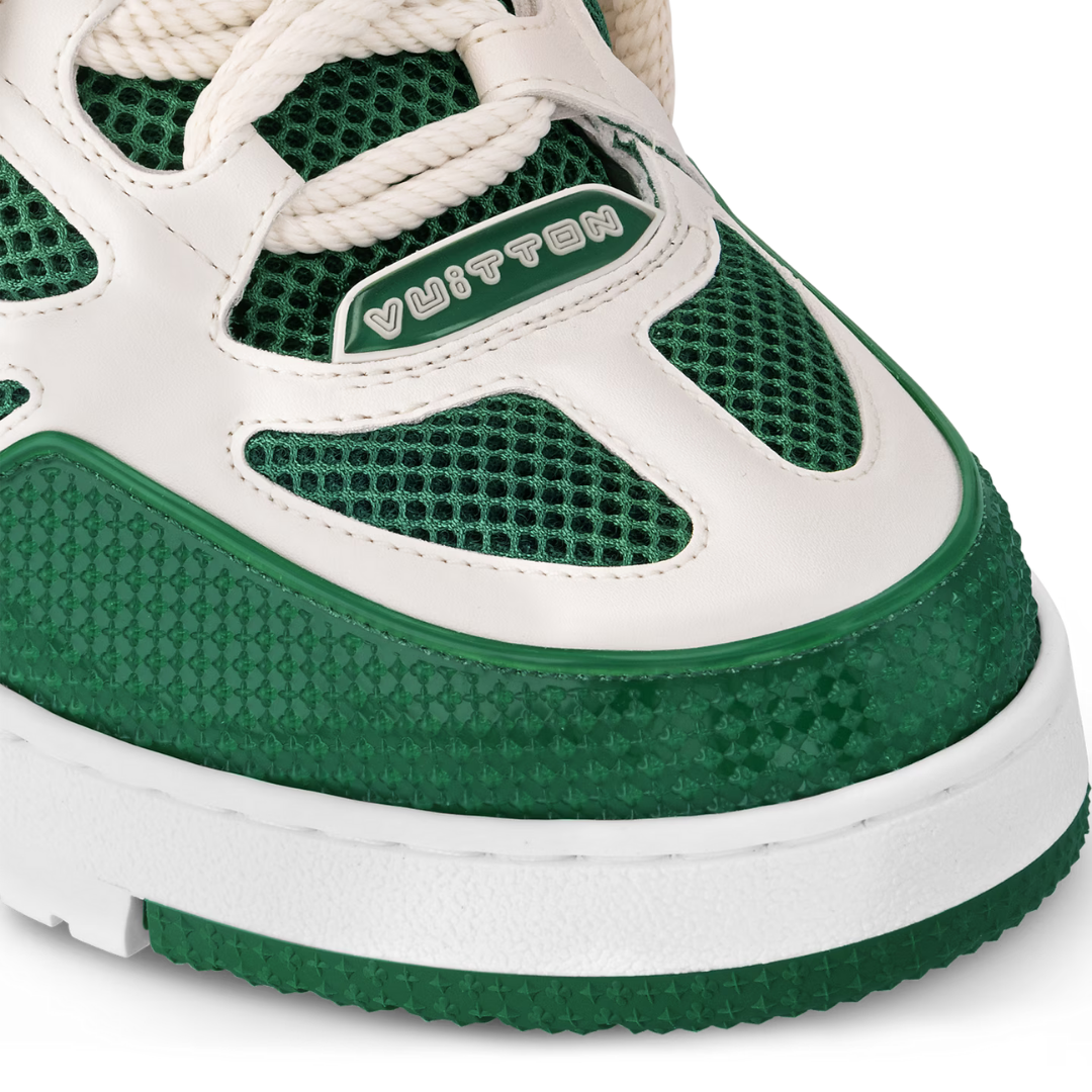 Louis Vuitton Skate Grün Sneakers – Luxuriöse Designer-Schuhe mit ikonischem Monogramm-Muster