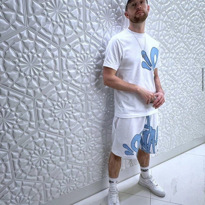 Syna World Luxuriöser Weißer Trainingsanzug – Stilvoller Streetwear für Komfort und Trend