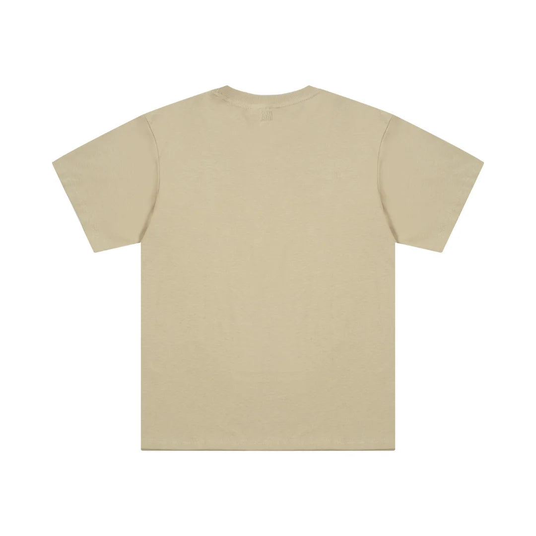 AMI Paris Unisex Baumwoll T-Shirt mit Herz-Logo – Luxuriöser Designer Komfort