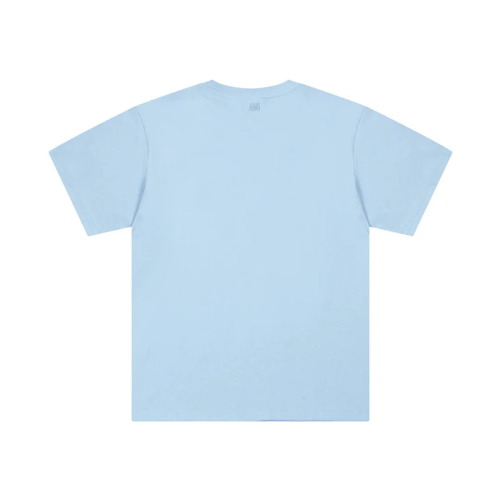 AMI Paris Unisex Baumwoll-T-Shirt mit Herz-Logo, vielseitig, stilvoll, bequem