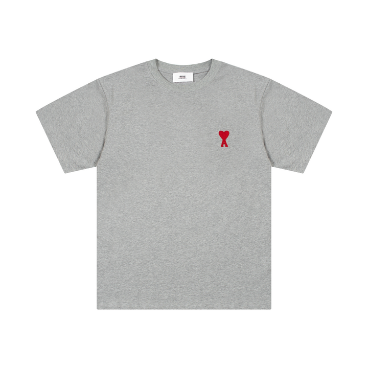 Hochwertiges AMI Paris Herren T-Shirt – Stilvoll, Bequem, Zeitlos, Weiß