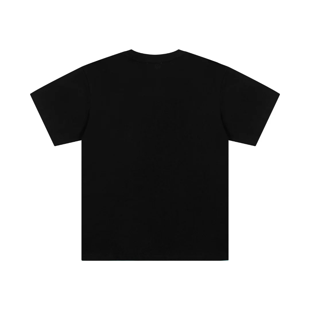AMI Paris Unisex Baumwoll-T-Shirt mit ikonischem Herz-Logo, Designer Freizeit Shirt