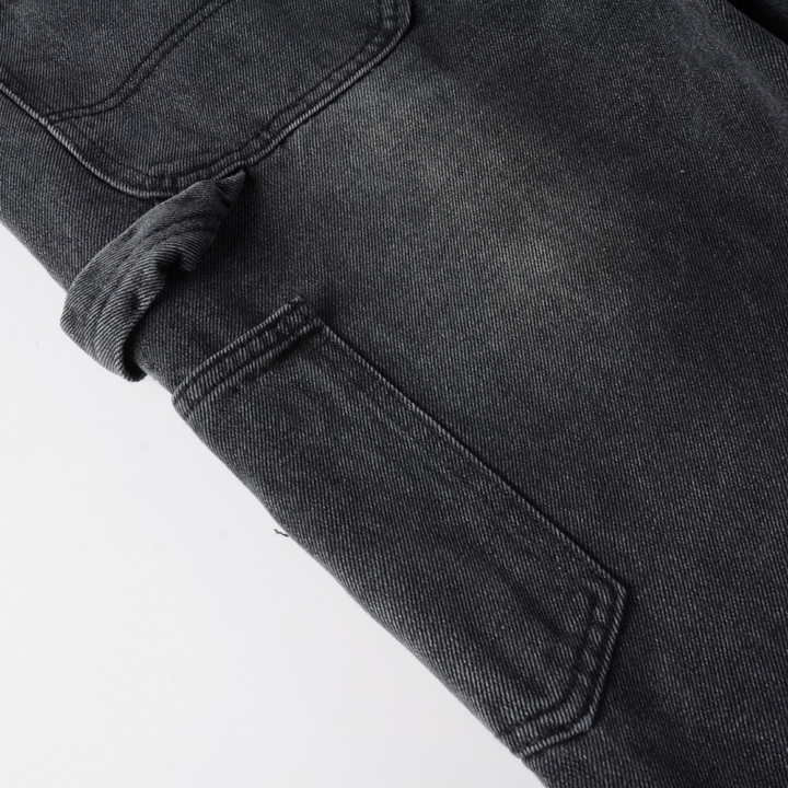 Luxuriöse Amiri Schwarze Patch Schlagjeans für Herren – Premium Designer Denim Style
