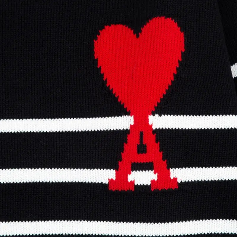 AMI Paris Herzlogo Strickpullover – Luxuriöser Unisex Designer Pullover für Komfort & Stil