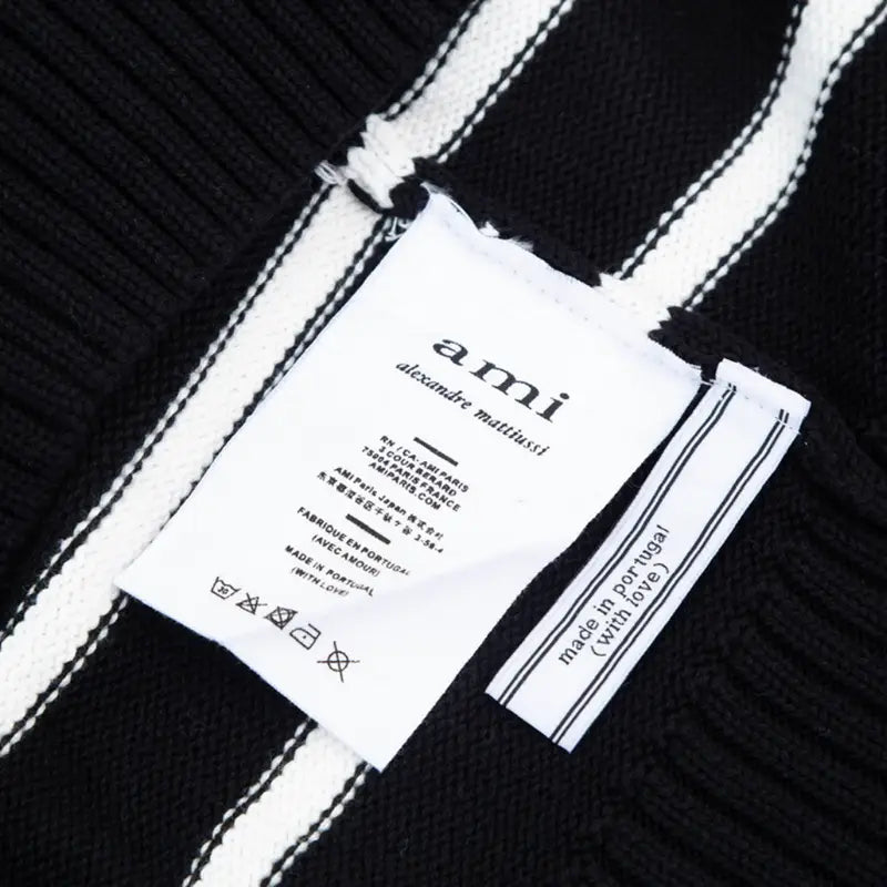 AMI Paris Herzlogo Strickpullover – Luxuriöser Unisex Designer Pullover für Komfort & Stil