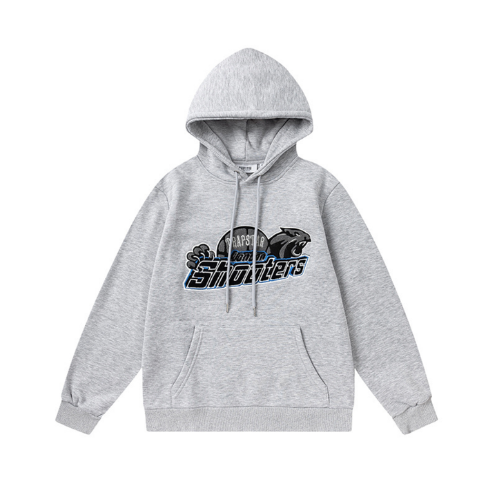 Trapstar Shooters 2.0 Kapuzen-Trainingsanzug Grau-Blau – Stylischer Athleisure Set