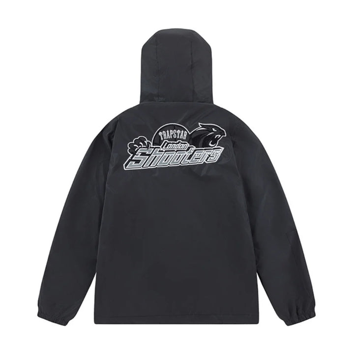 Trapstar London Shooters Reflektierende Schwarze Windjacke – Stylisch & Wetterfest