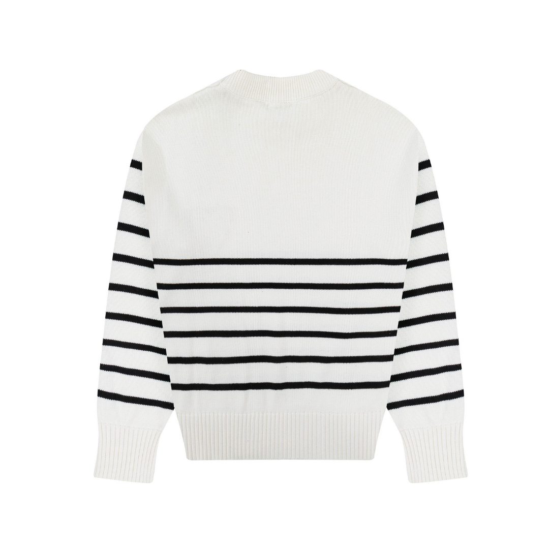 AMI Paris Unisex Baumwollpullover Herz-Logo Komfortabler Stilvoller Luxus Sweater