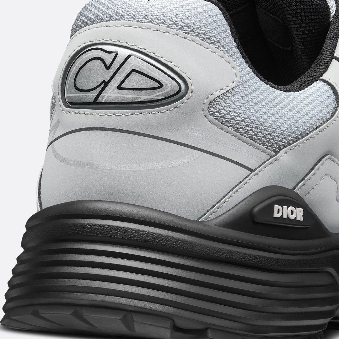 Dior B30 Grau Schwarz Sneaker Ultimativer Komfort Reflektierende CD30 Signatur Herrenschuh