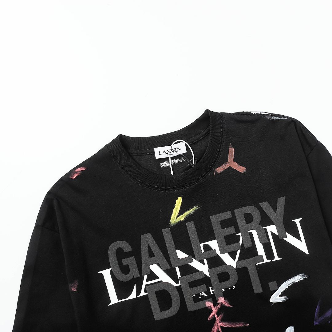 LNVN x Gallery Dept. Handbemaltes Streetwear T-Shirt: Künstlerisches Oversize Design aus Baumwolle