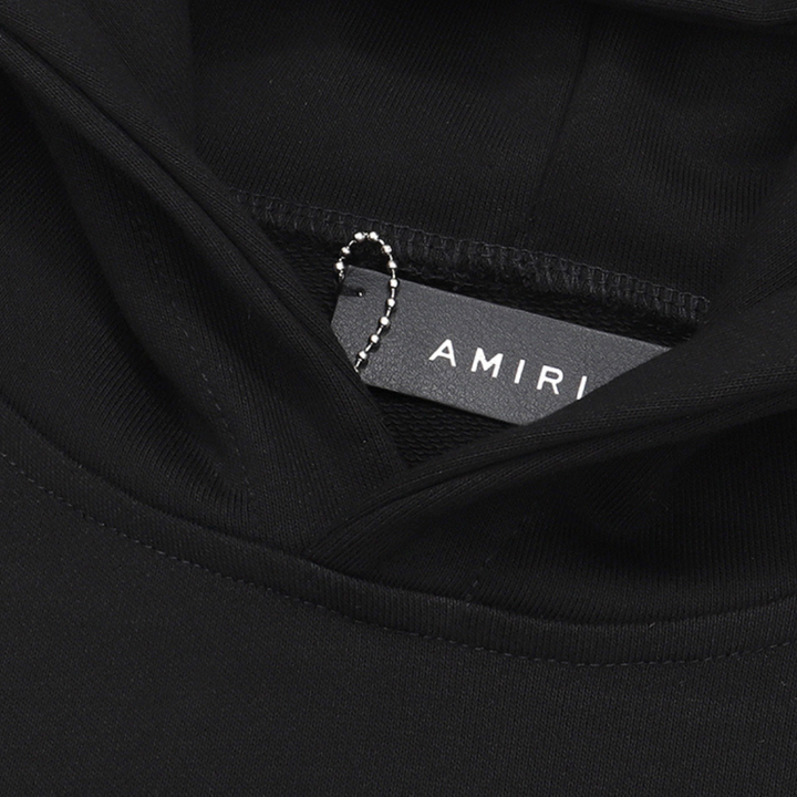 Amiri Logo Hoodie: Exklusiver Premium-Baumwoll-Kapuzenpullover für Lässigen Rock'n'Roll Style