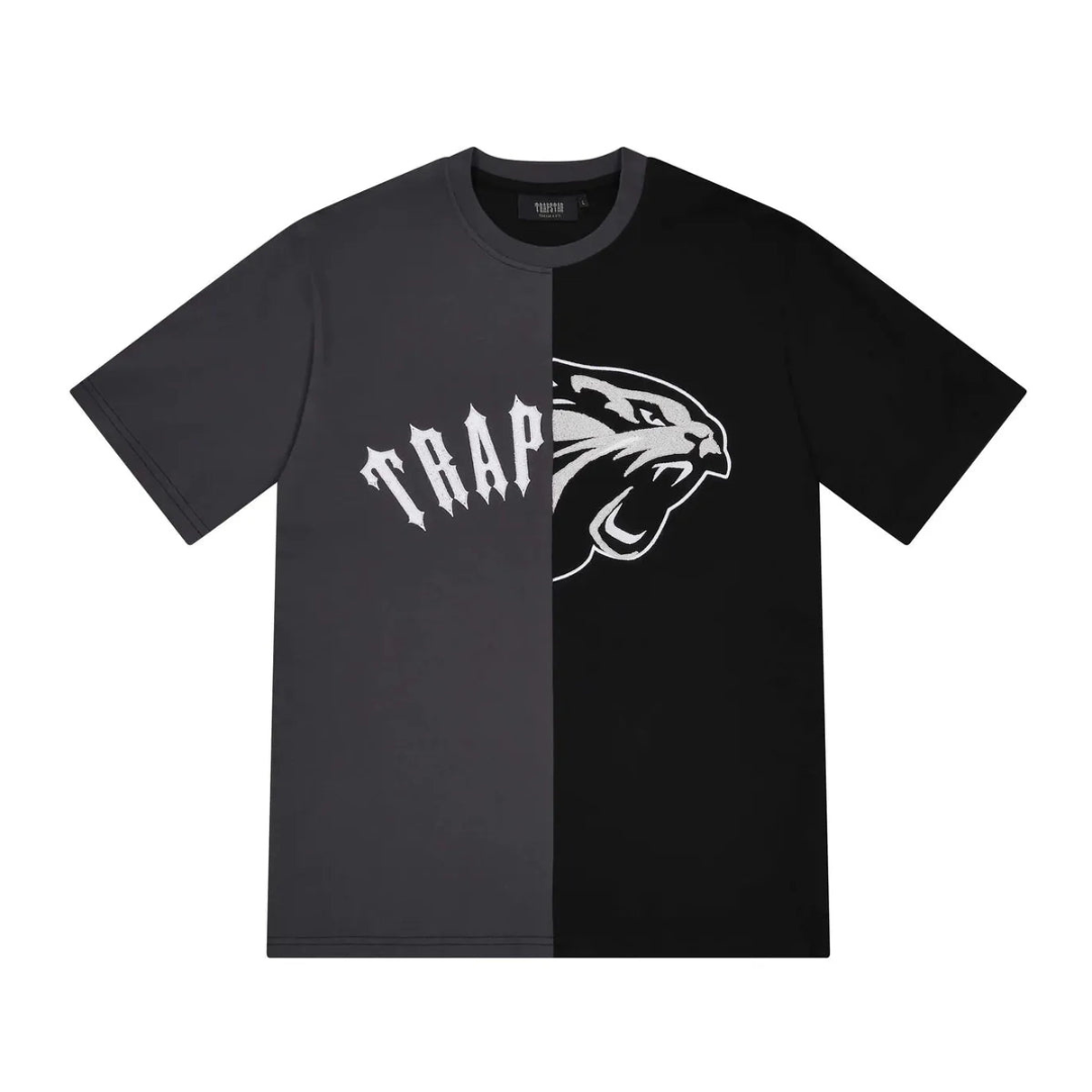 Trapstar Shooters Kurzset Schwarz Grau Herren Streetwear Gemütliche Sportswear