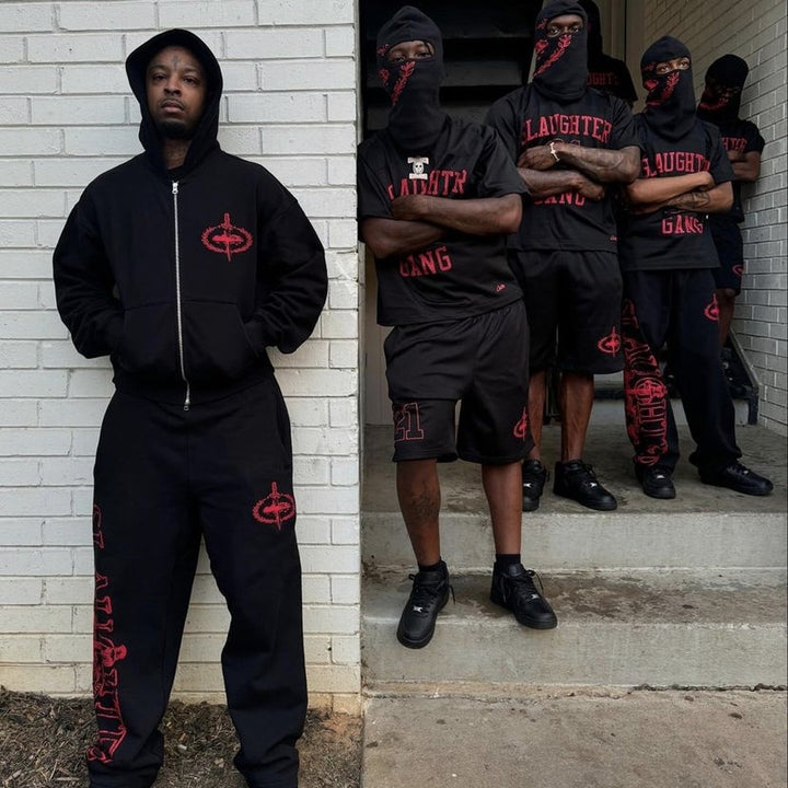 Corteiz Slaughter Gang Urban Trainingsanzug Set – Bequem, Stilvoll, Exklusiver Streetwear
