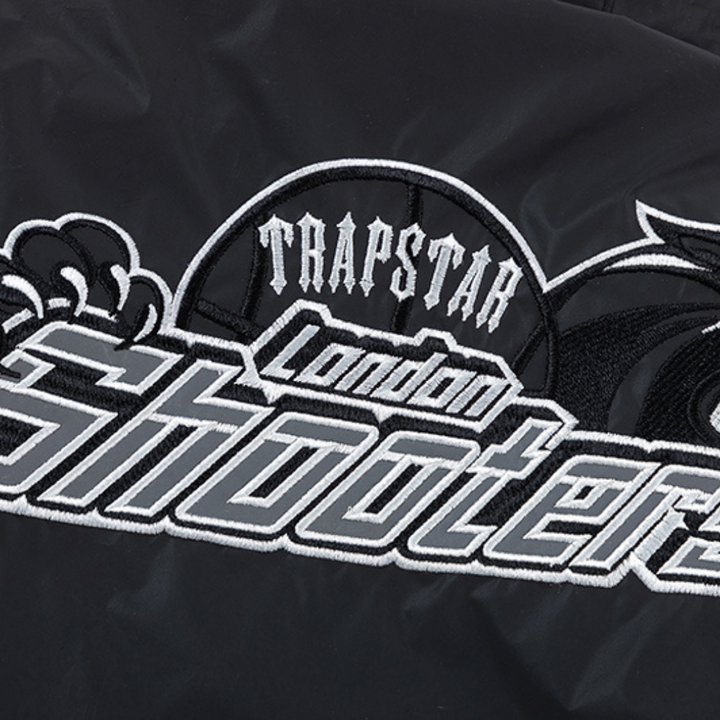 Trapstar London Shooters Reflektierende Schwarze Windjacke – Stylisch & Wetterfest
