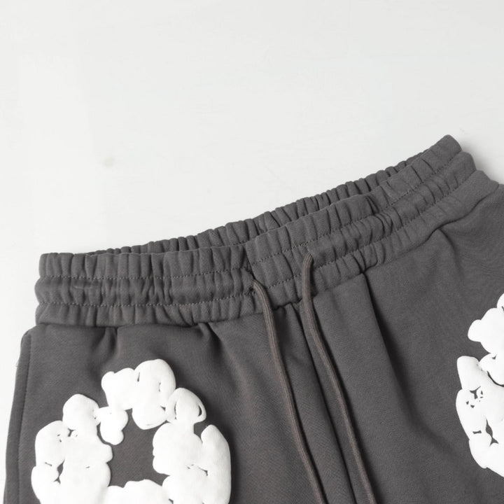 Denim Tears Carbon Baumwolle Short Set: Stylisch, Bequem, Lässig für den Sommer