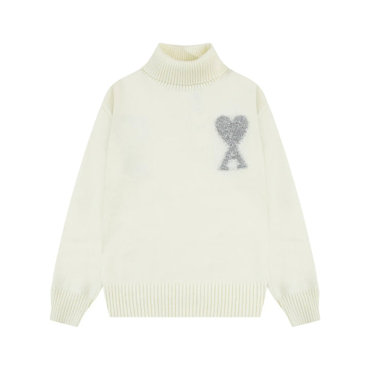AMI Paris Herz-Logo Pullover Unisex – Stilvoller Komfort für Modebewusste