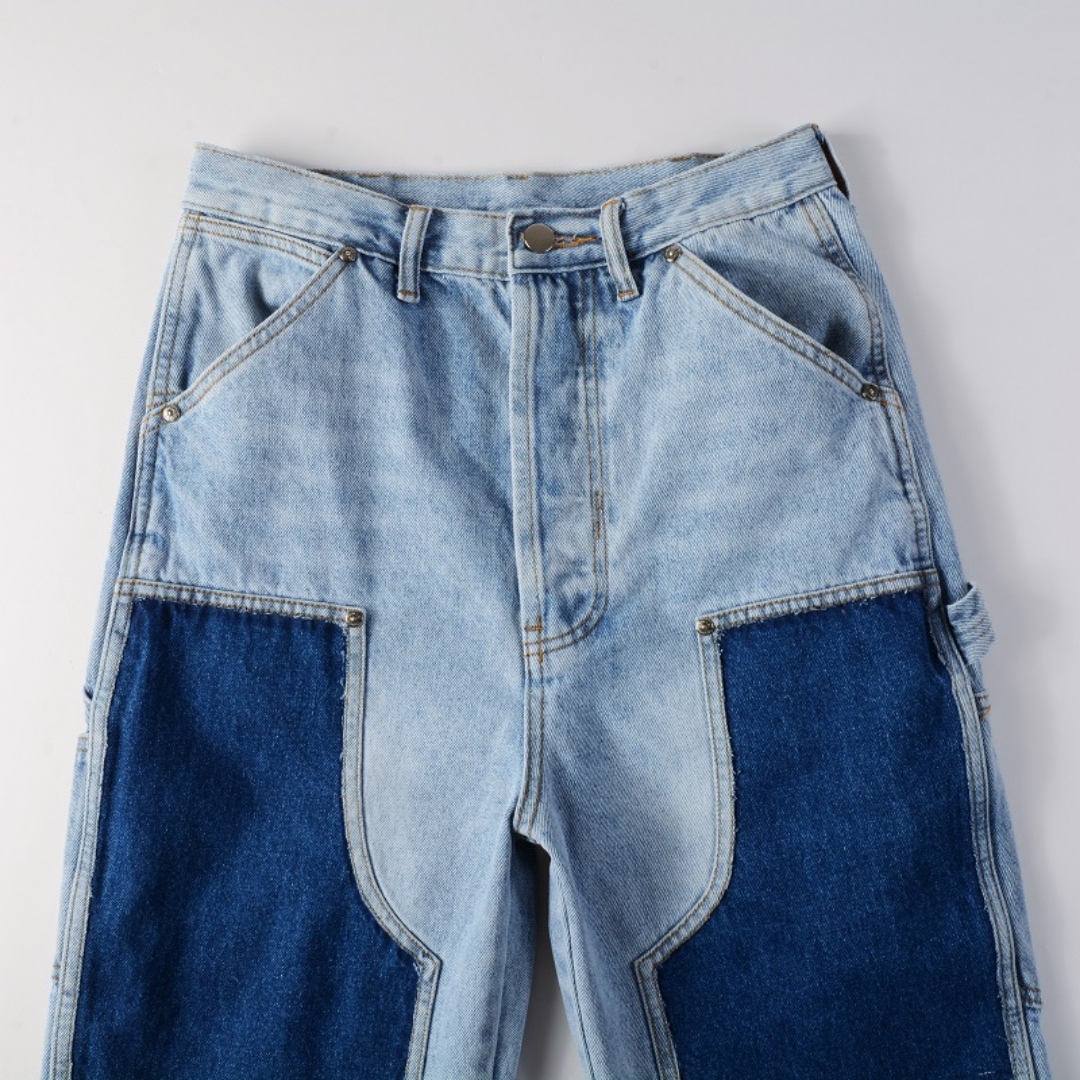 Amiri Blaue Patch Flared Jeans – Designer-Denim mit Schlag für Style-Liebhaber