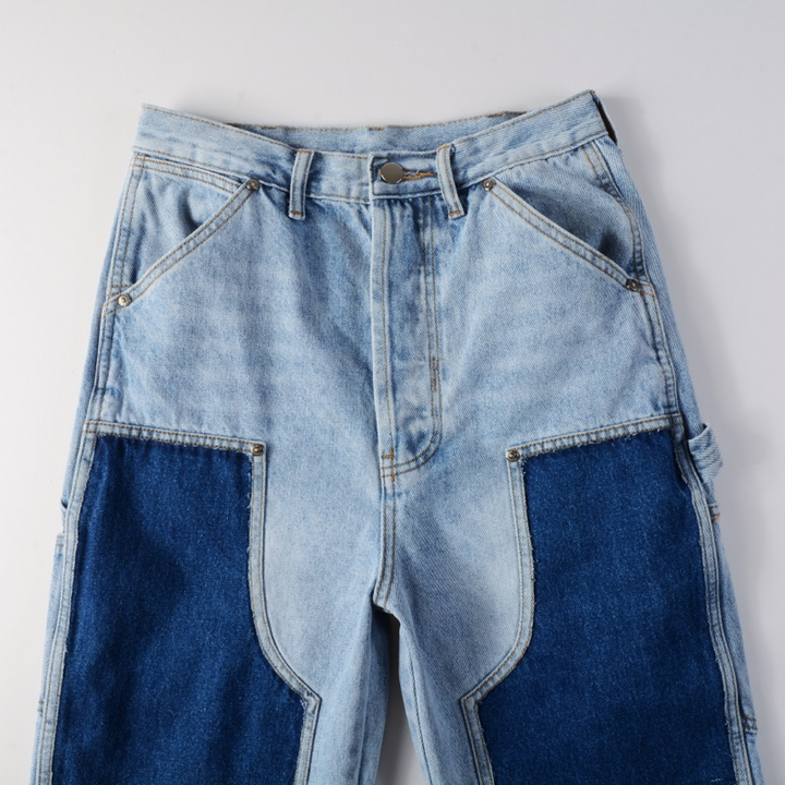 Amiri Blaue Patch Flared Jeans – Designer-Denim mit Schlag für Style-Liebhaber