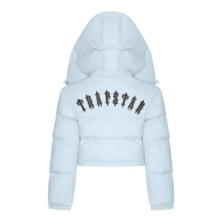 Trapstar Damen Irongate Pufferjacke mit abnehmbarer Kapuze – Urbaner Warmhaltender Streetstyle