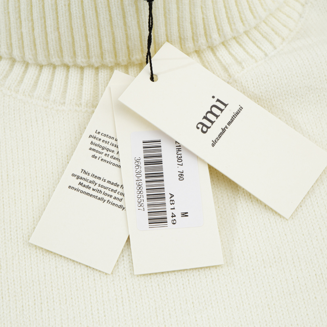 AMI Paris Herz-Logo Pullover Unisex – Stilvoller Komfort für Modebewusste