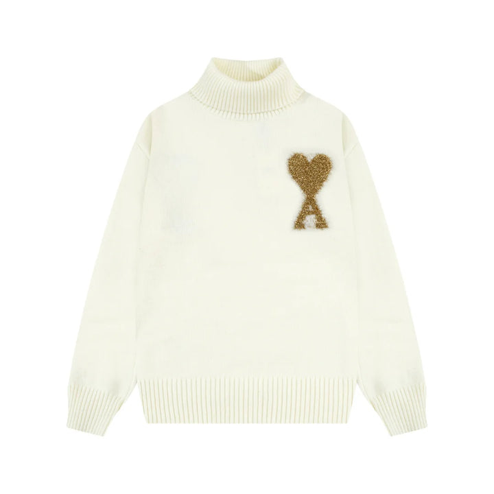 AMI Paris Unisex Wollpullover – Eleganter, Zeitloser Pariser Stil Sweater
