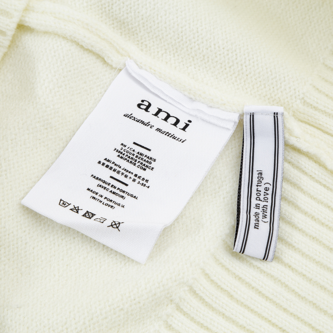 AMI Paris Unisex Wollpullover – Eleganter, Zeitloser Pariser Stil Sweater