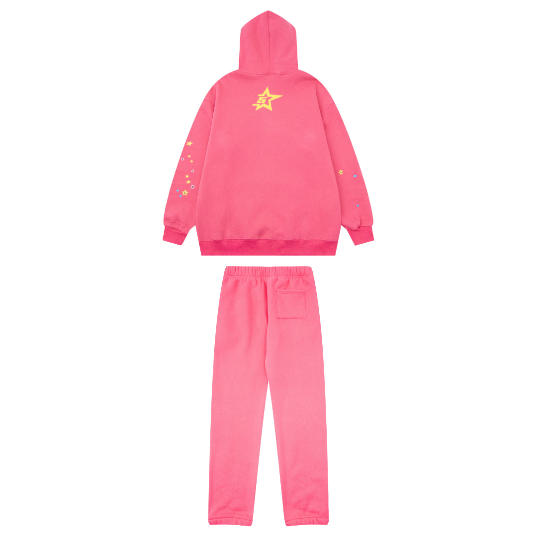 SP5DER Unisex Streetwear Trainingsanzug: Komfortables Set für Freizeit & Sport