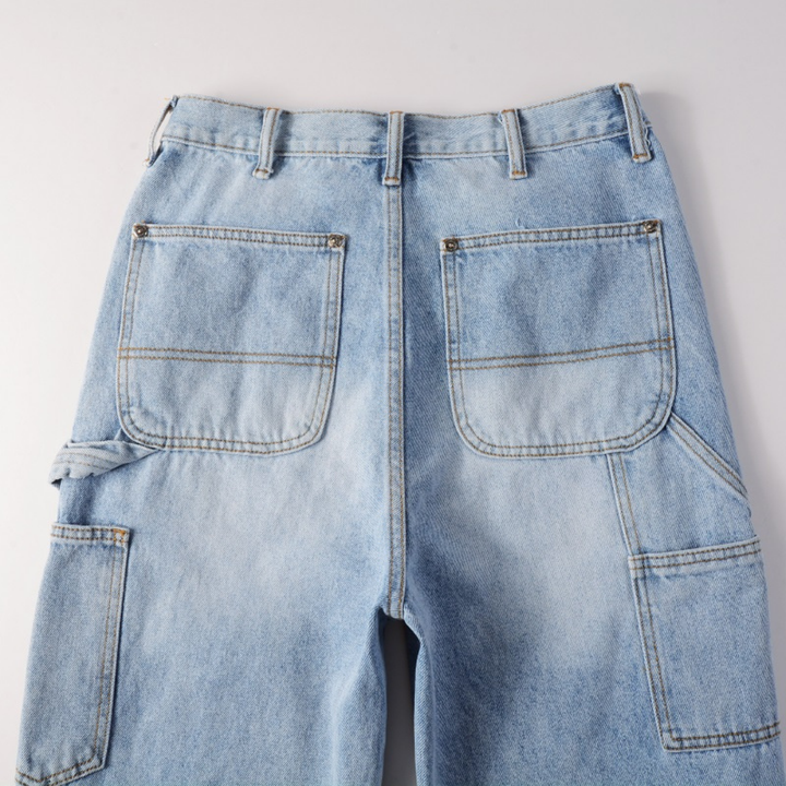 Amiri Blaue Patch Flared Jeans – Designer-Denim mit Schlag für Style-Liebhaber