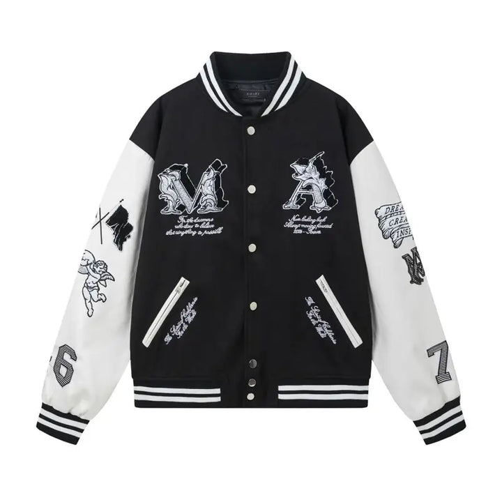 Luxuriöse Amiri Monogramm Designer Jacke – Stilvoll, Einzigartig, Streetwear Chic