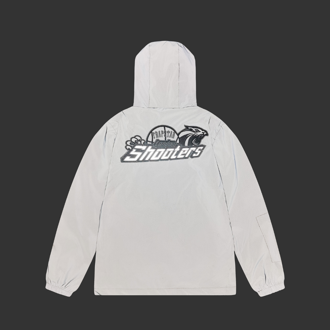 Trapstar London Shooters Reflektierende Schwarze Windjacke – Stylisch & Wetterfest