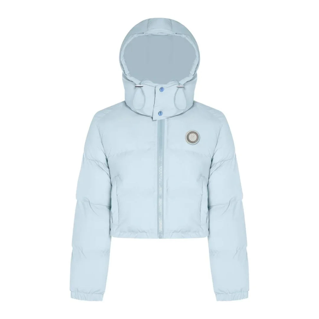 Trapstar Damen Irongate Pufferjacke mit abnehmbarer Kapuze – Urbaner Warmhaltender Streetstyle