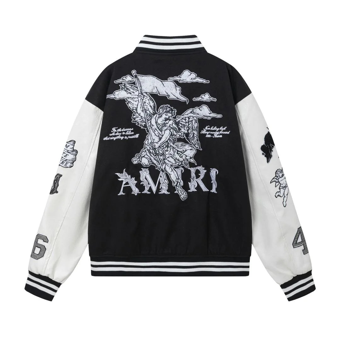 Luxuriöse Amiri Monogramm Designer Jacke – Stilvoll, Einzigartig, Streetwear Chic