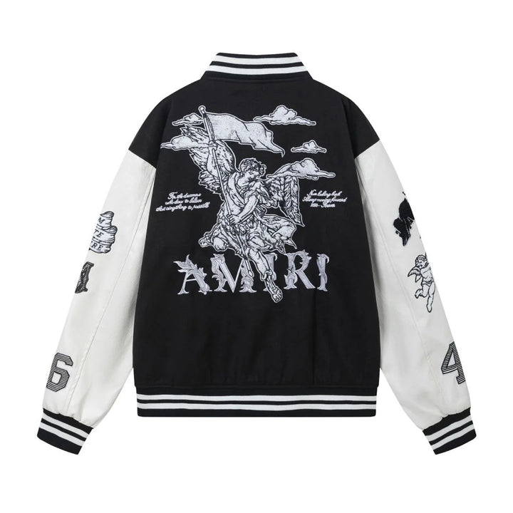 Luxuriöse Amiri Monogramm Designer Jacke – Stilvoll, Einzigartig, Streetwear Chic