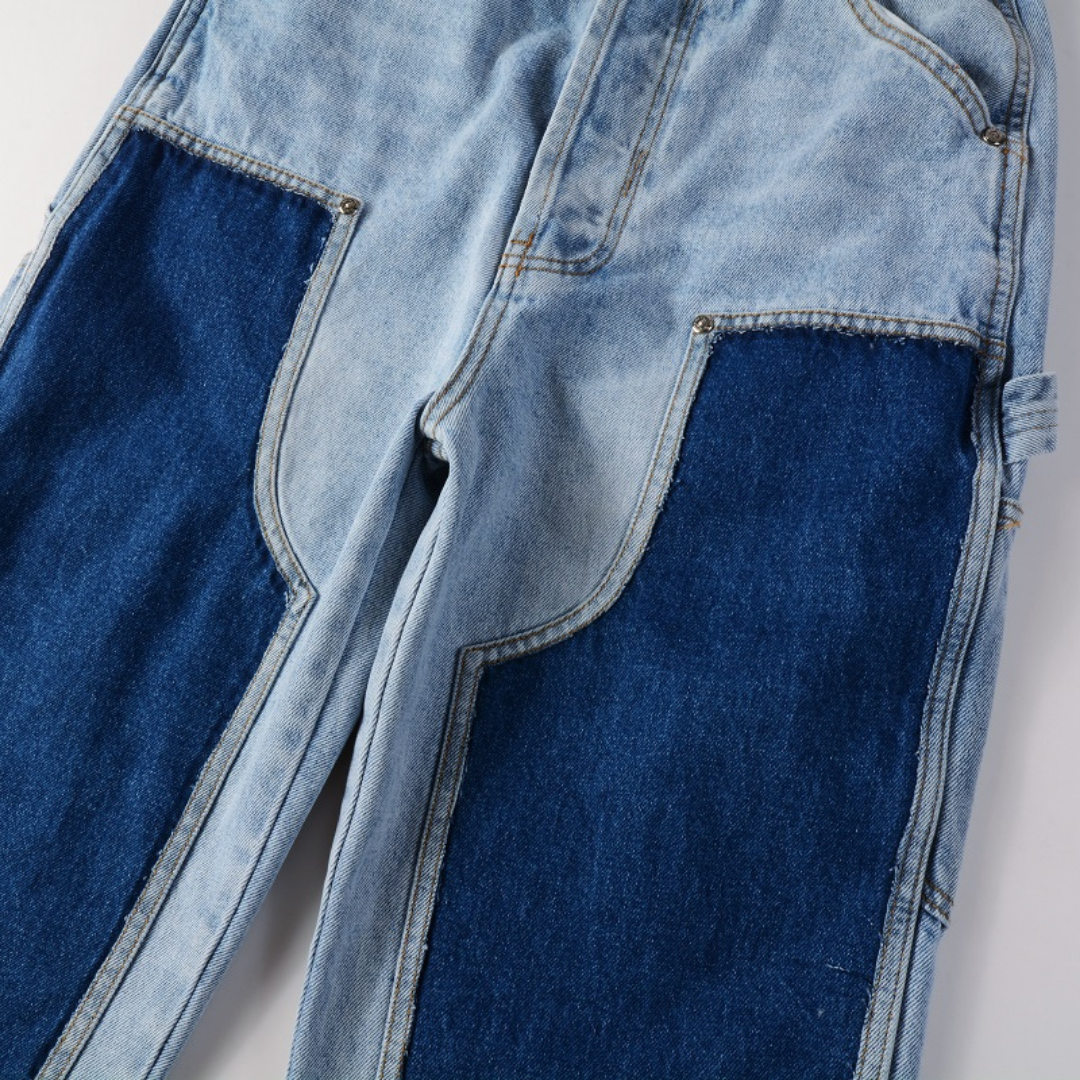Amiri Blaue Patch Flared Jeans – Designer-Denim mit Schlag für Style-Liebhaber