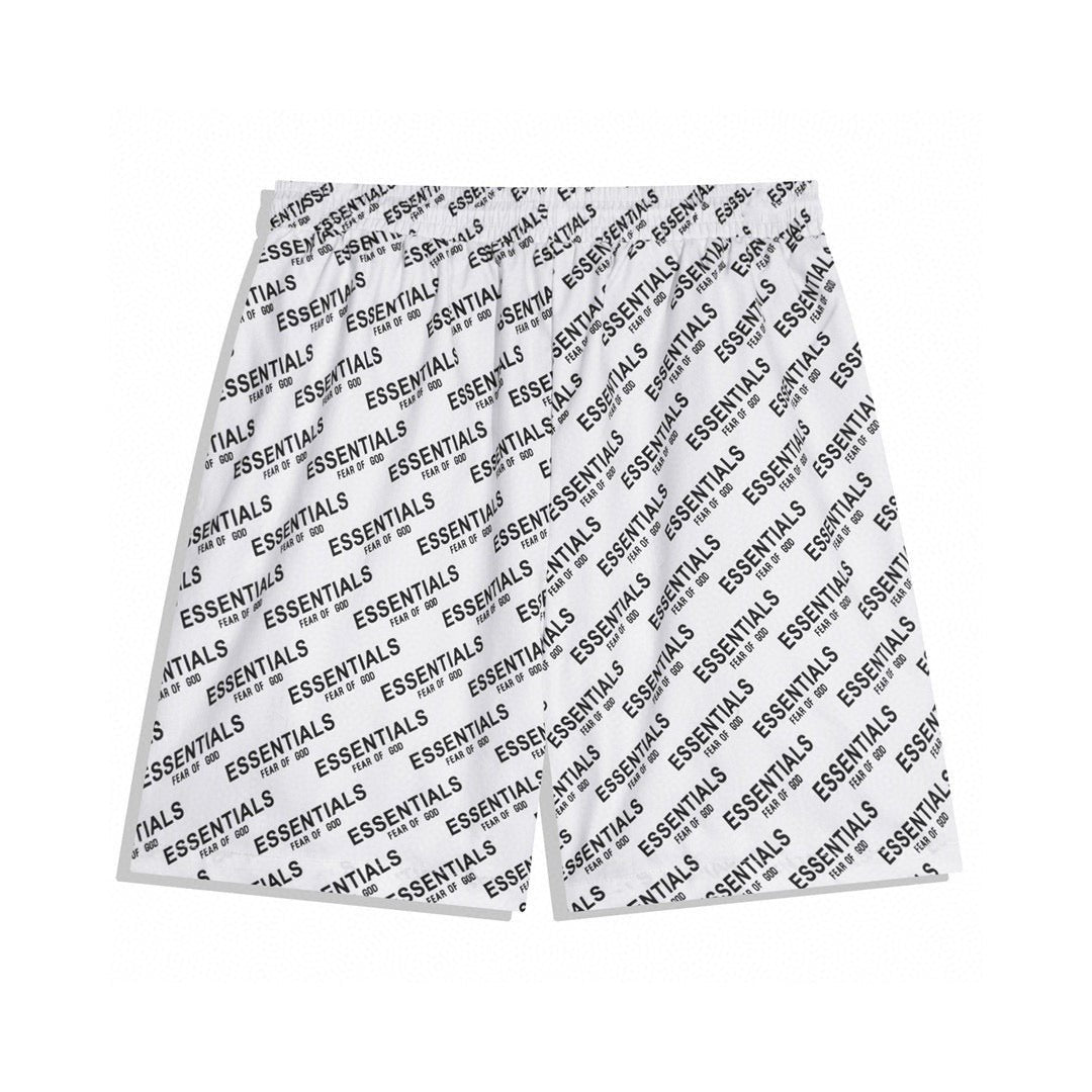 Essentials FOG Weiße Baumwollshorts für Herren – Bequeme Streetwear mit lockerer Passform