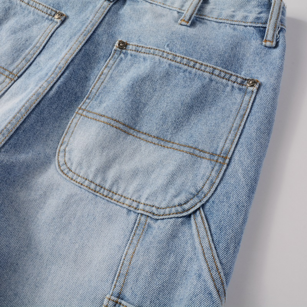 Amiri Blaue Patch Flared Jeans – Designer-Denim mit Schlag für Style-Liebhaber