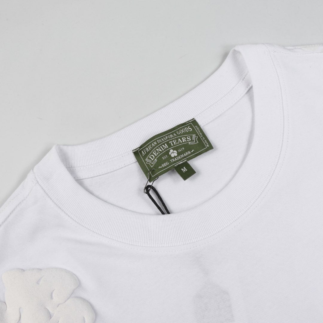 Denim Tears Dreifach Weißes Kurzes Set – Stilvoller Komfort für Herren