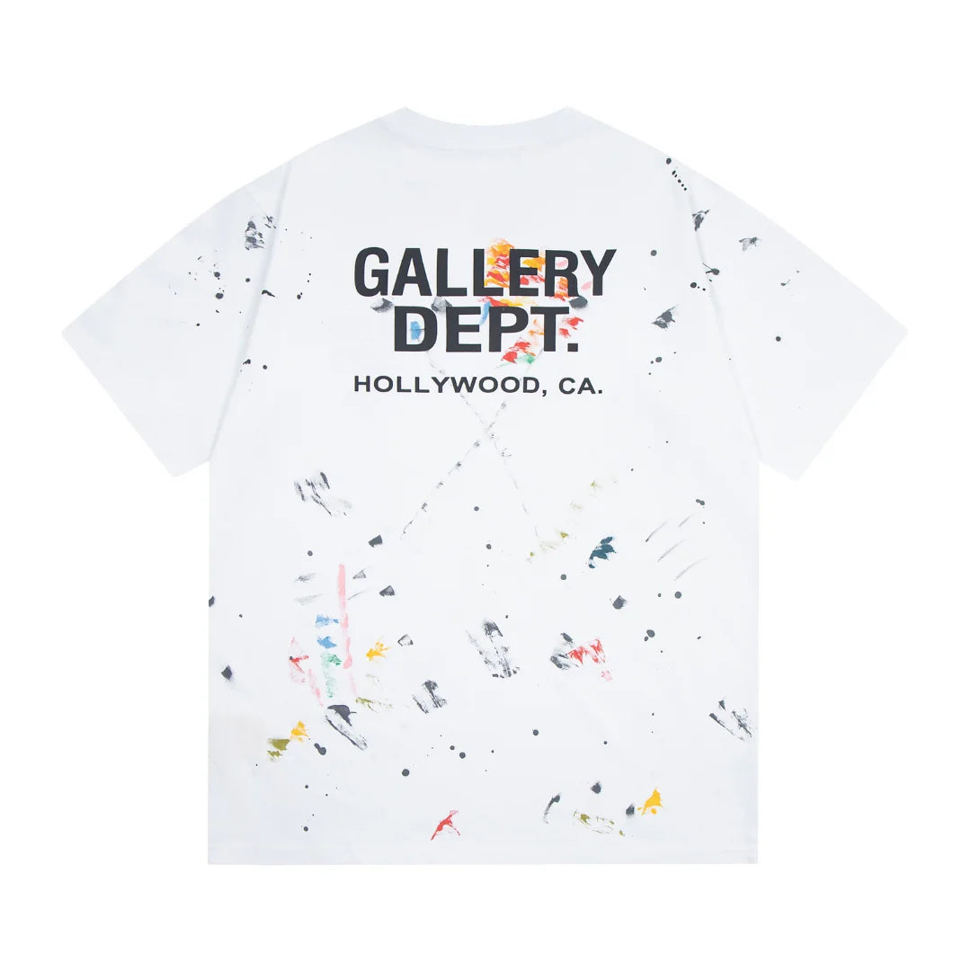 Exklusives Gallery Dept. Streetwear T-Shirt: Lässig, Künstlerisch, Deconstructed Design für Herren