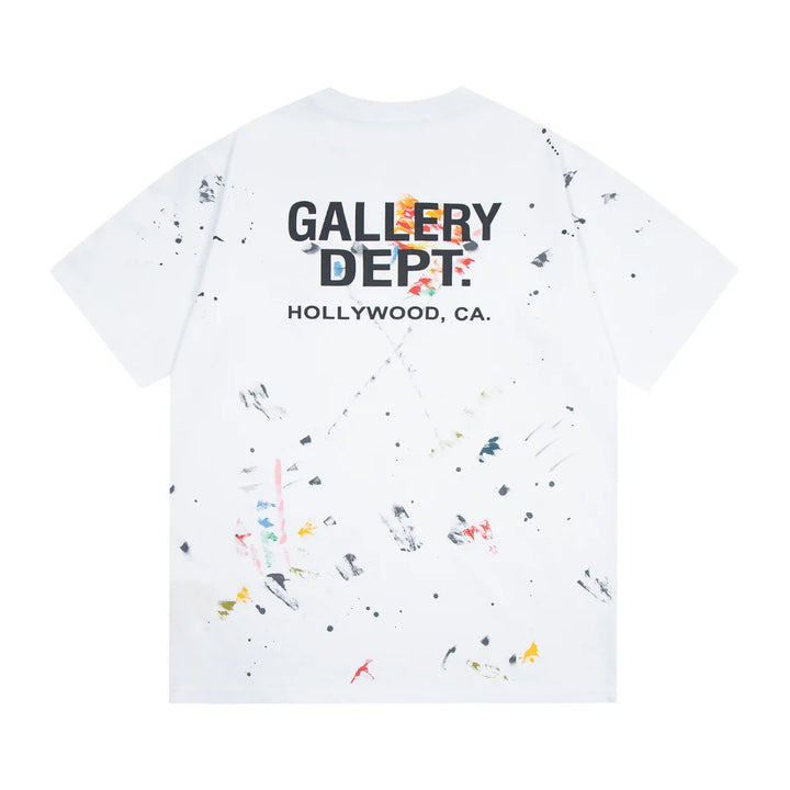 Exklusives Gallery Dept. Streetwear T-Shirt: Lässig, Künstlerisch, Deconstructed Design für Herren