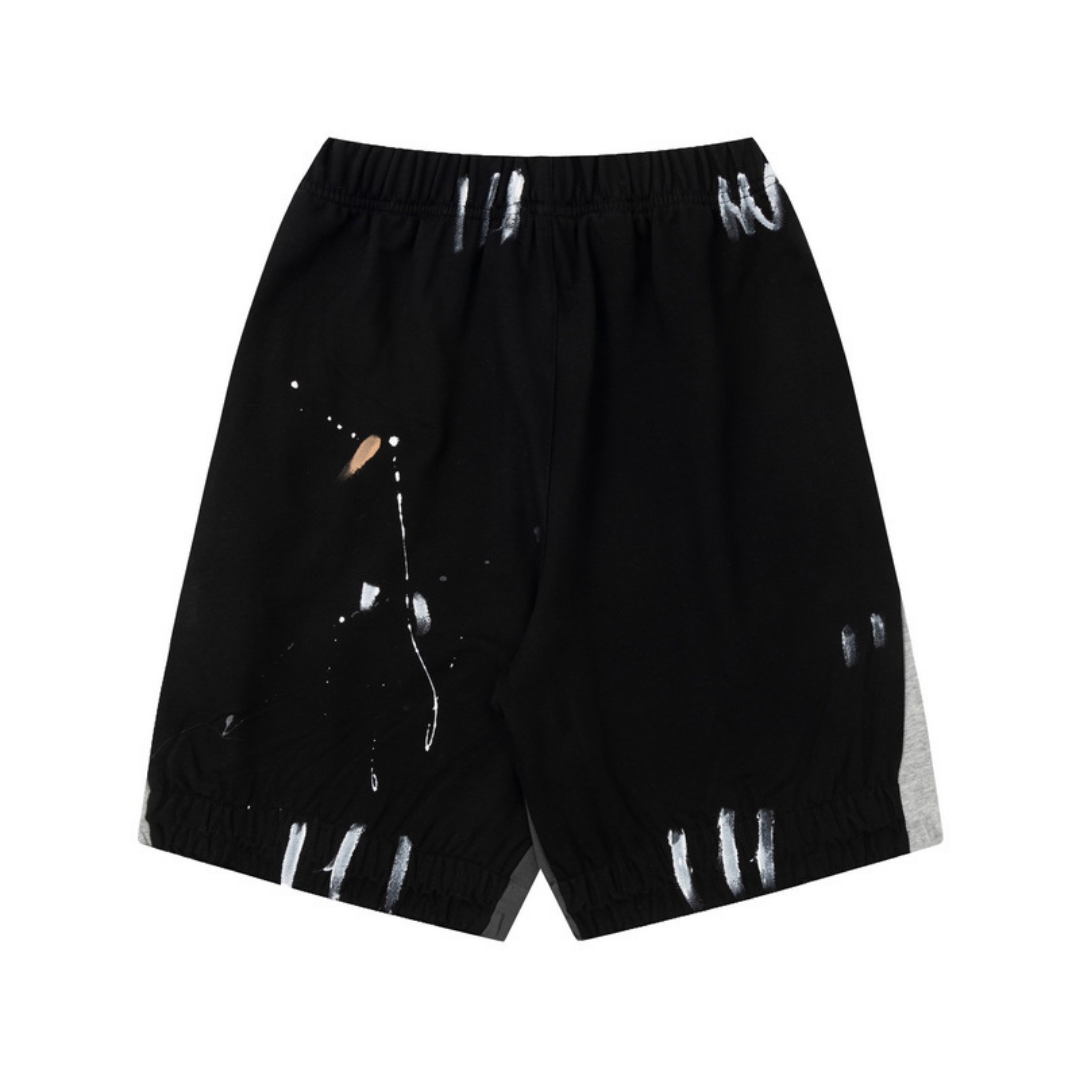 Gallery Dept. Luxus-Shorts: Handbemalt, Oversize, Streetwear-Meisterwerk für Männer