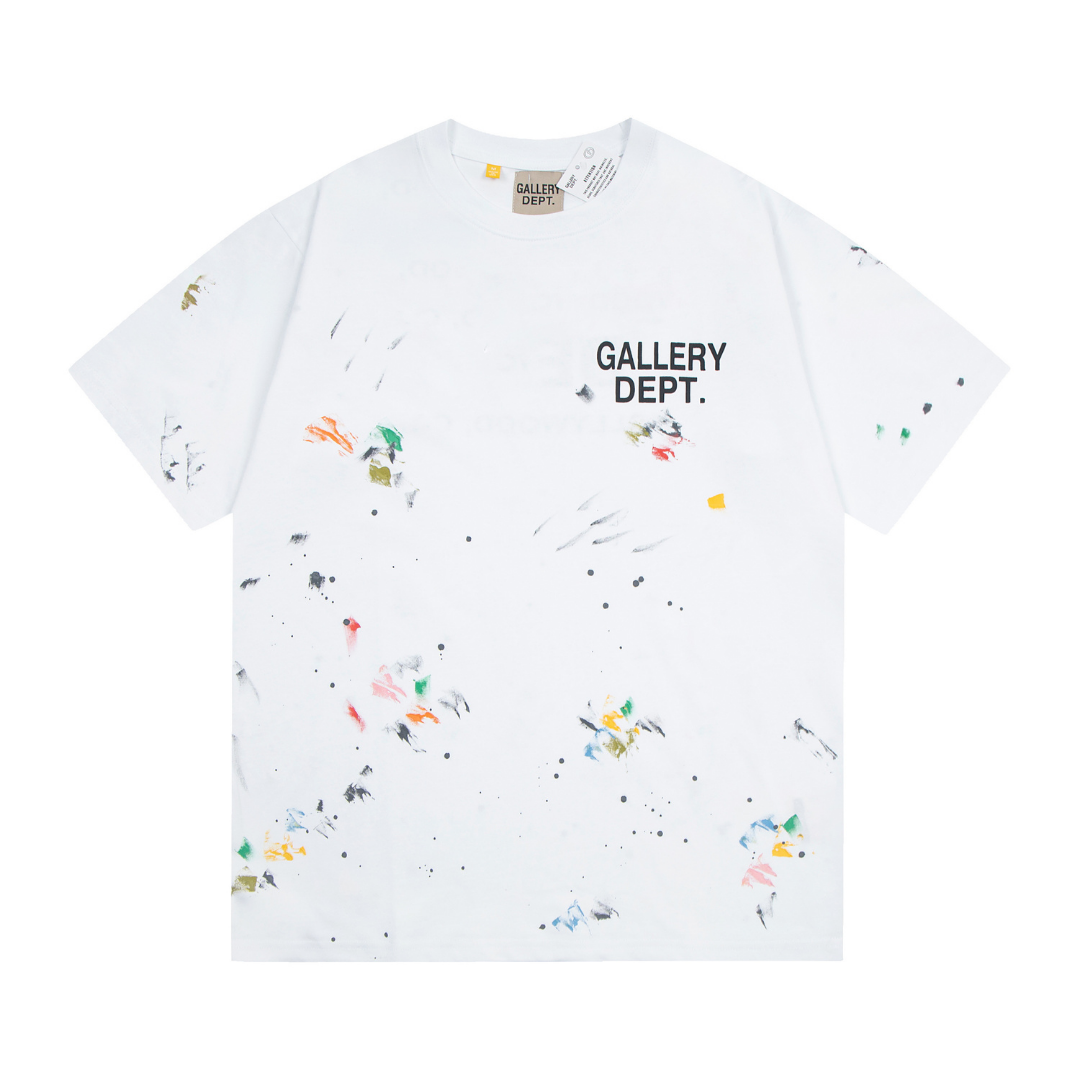 Exklusives Gallery Dept. Streetwear T-Shirt: Lässig, Künstlerisch, Deconstructed Design für Herren