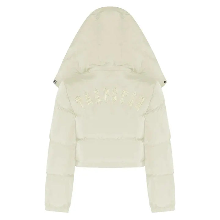 Trapstar Damen Irongate Abnehmbare Kapuze Pufferjacke – Warme Streetwear-Steppjacke