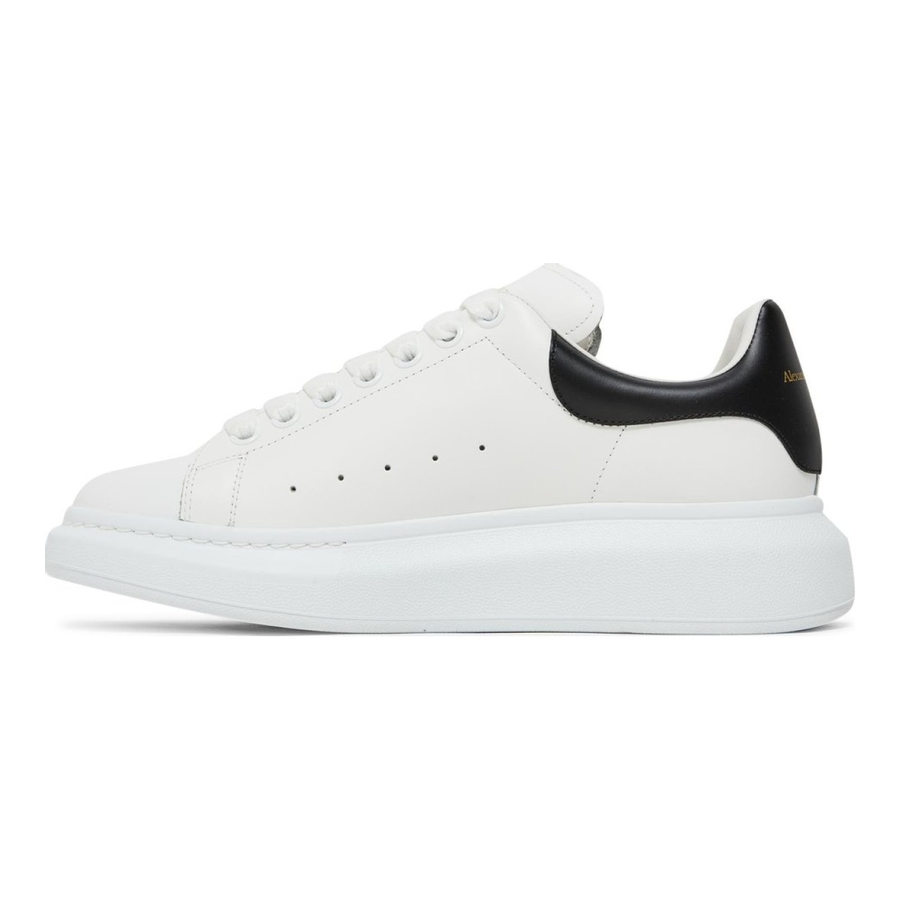 Alexander McQueen Weiß Schwarz Luxus Ledersneaker – Eleganz trifft Streetwear
