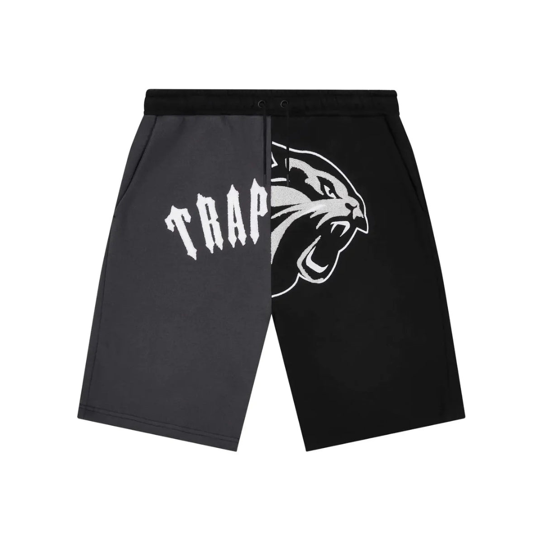 Trapstar Shooters Kurzset Schwarz Grau Herren Streetwear Gemütliche Sportswear
