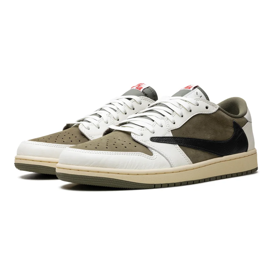 Exklusiver Air Jordan 1 Low OG SP Travis Scott 'Medium Olive' Sneaker