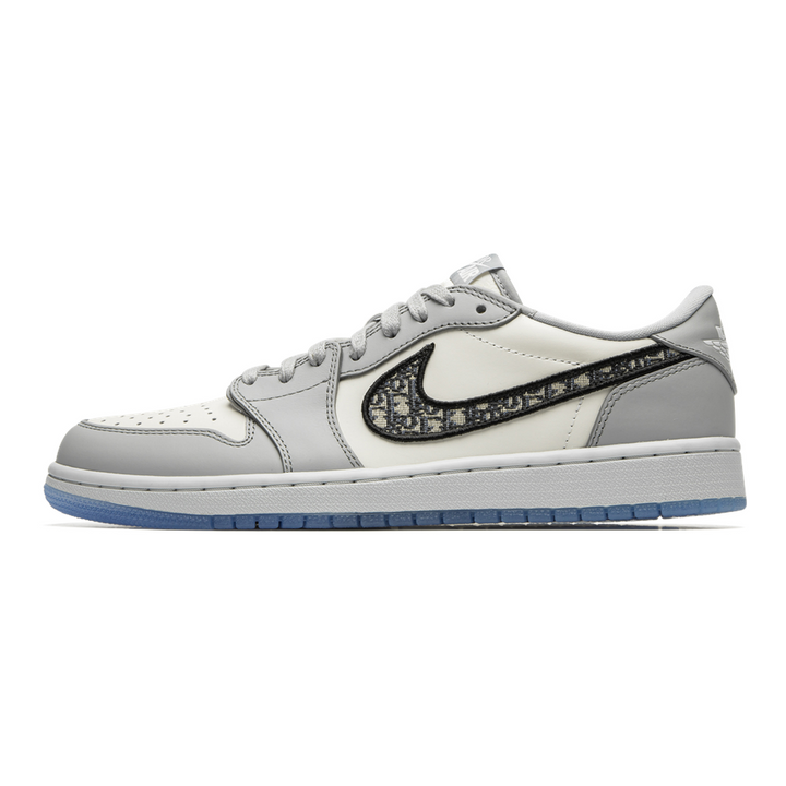 Exklusiver Air Jordan 1 Low Dior Sneaker: Luxuriöses Design, Premium Leder, Sammlerstück
