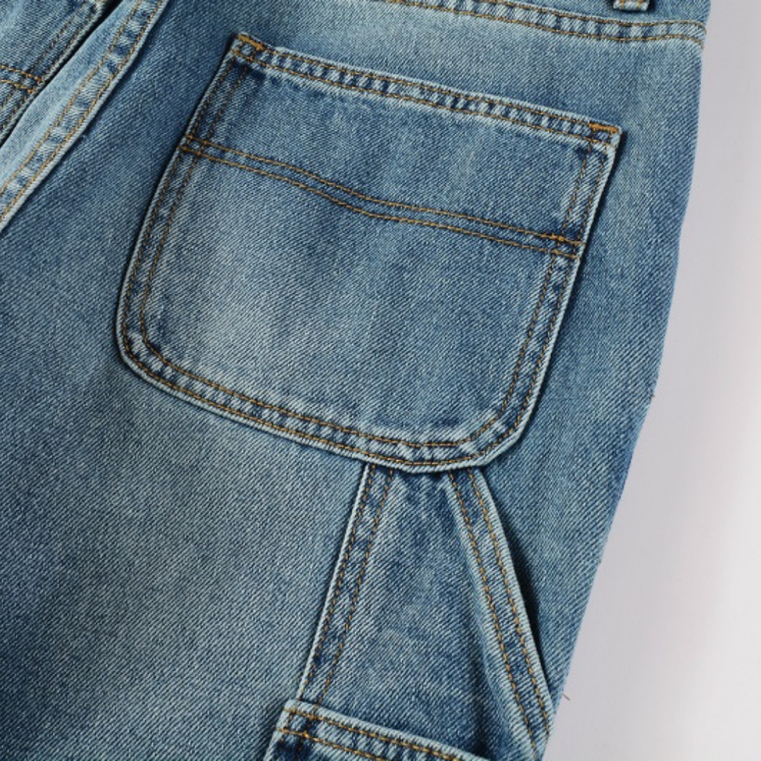 Amiri Blaue Patch Flared Jeans: Luxuriöse Denim-Hose mit Schlag für Herren